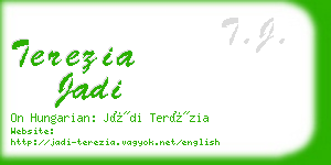 terezia jadi business card